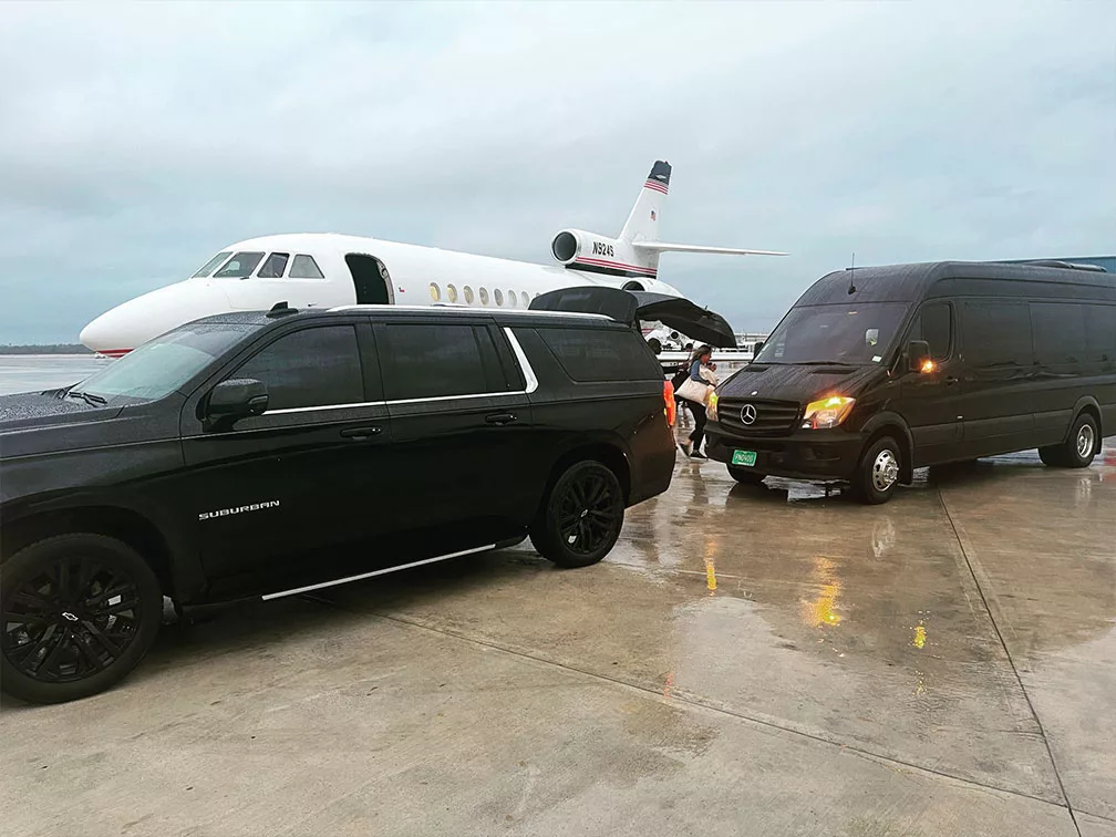 Private airport arrival with BDT vehicles